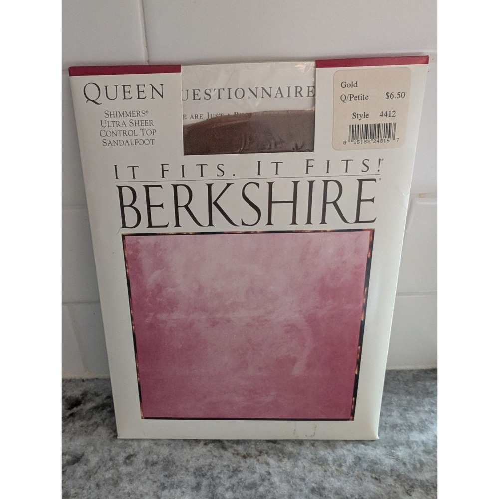 Berkshire Queen Shimmers Ultra Sheer Control Top Gold Hosiery‎